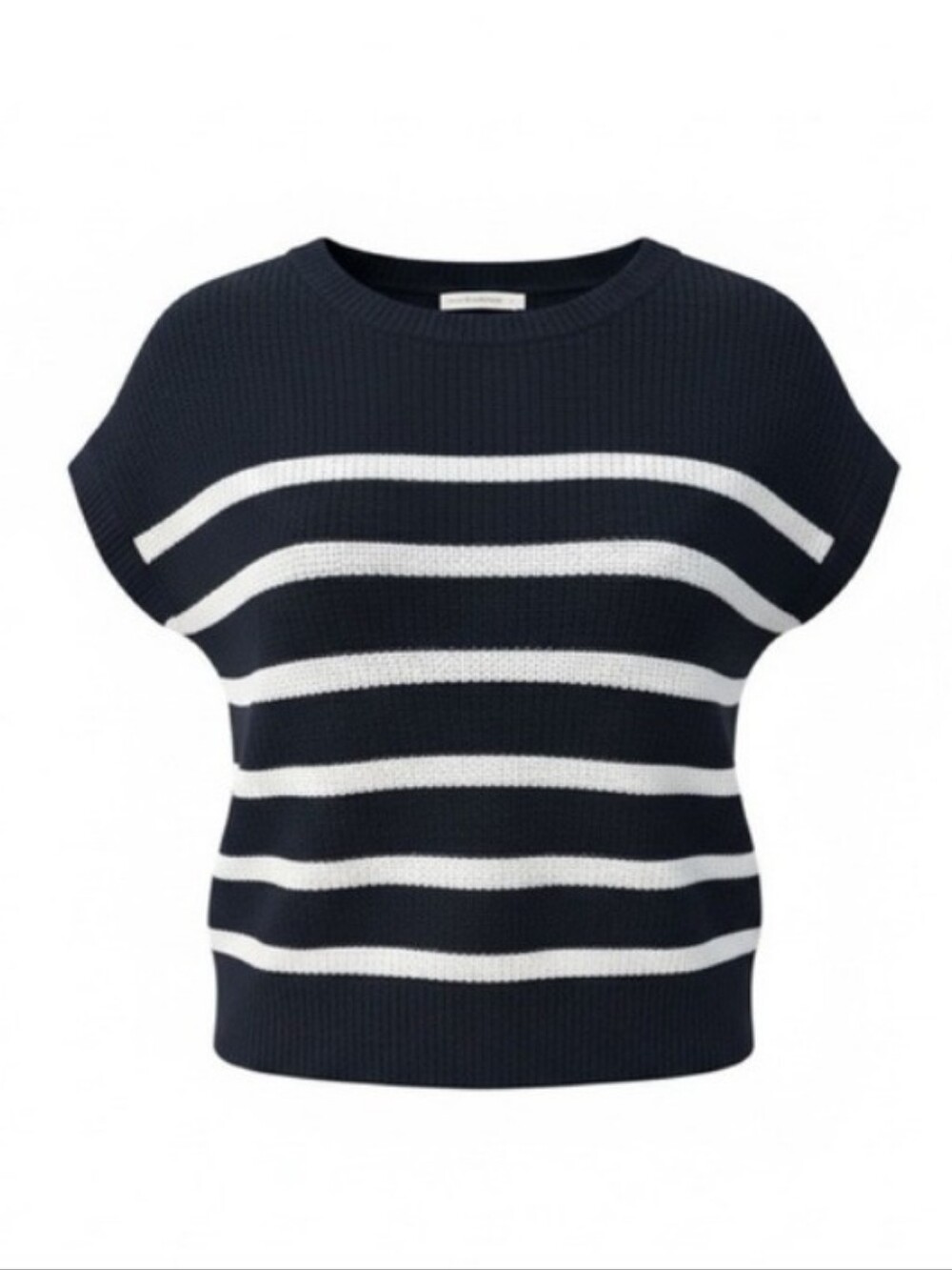 Moon And Madison Dolman Navy & White Striped Dolman Knit Top Sz XL